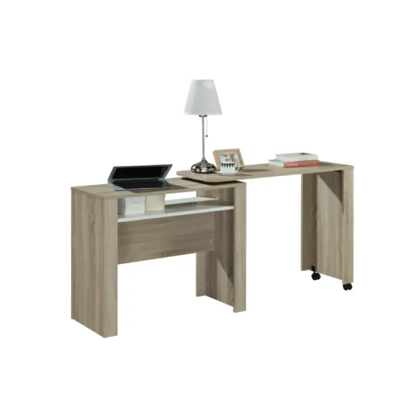 Linx Nevada Workdesk Sonoma Oak And White - Image 2