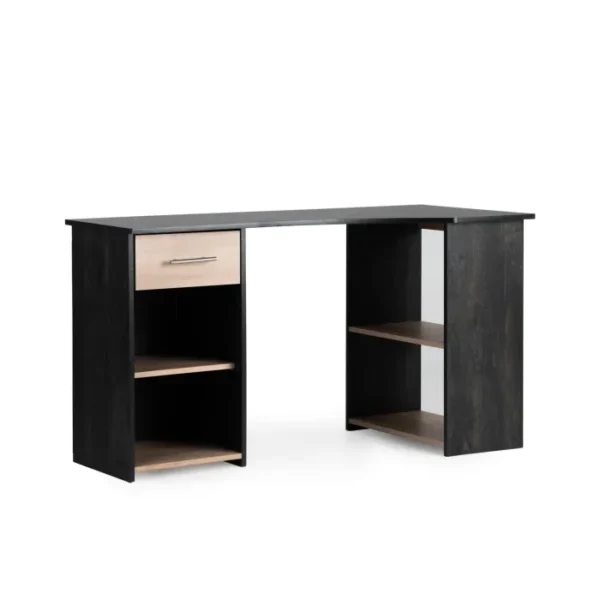 Steel & Rose Ian Angled Desk, Black - Image 2