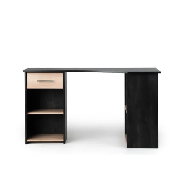 Steel & Rose Ian Angled Desk, Black