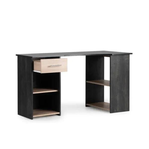 Steel & Rose Ian Angled Desk, Black - Image 3