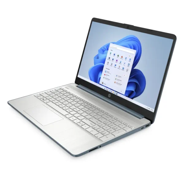 HP 15s Intel® Celeron® N4500 4GB RAM 256GB SSD Storage Blue Laptop - Image 3