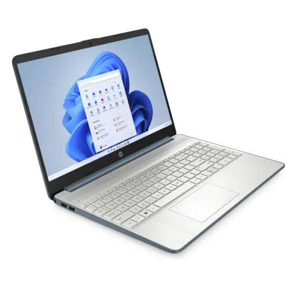 HP 15s Intel® Celeron® N4500 4GB RAM 256GB SSD Storage Blue Laptop - Image 4