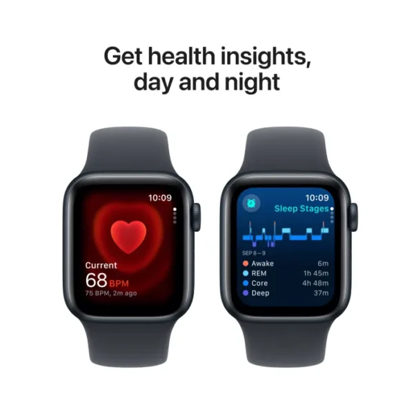 Apple Watch SE GPS 40mm Midnight Alu Case with Midnight Sport Band S/M - Image 8