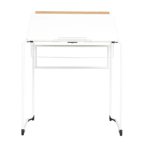 Linx Florida Adjustable Computer & Drawing Desk Oak White - Image 3