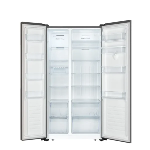 Hisense 514L Side By Side Fridge Freezer Inox H670SITWD - Image 2