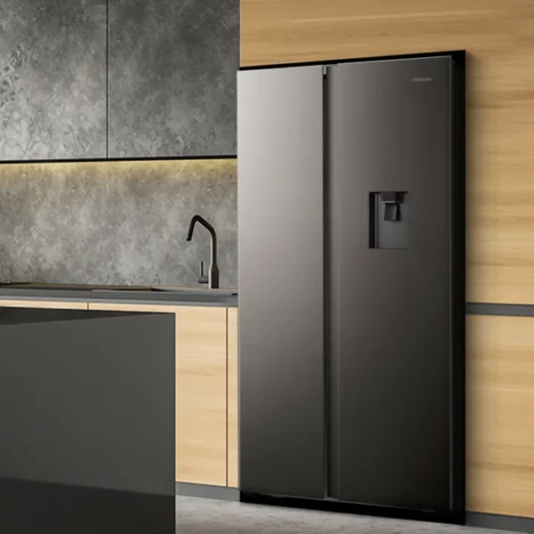Hisense 514L Side By Side Fridge Freezer Inox H670SITWD - Image 5