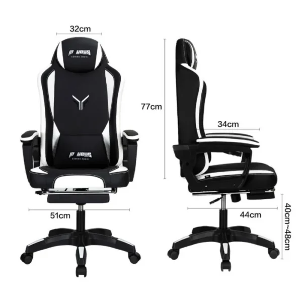 TechPro Incubus High Back Gaming Chair Pink - Image 2