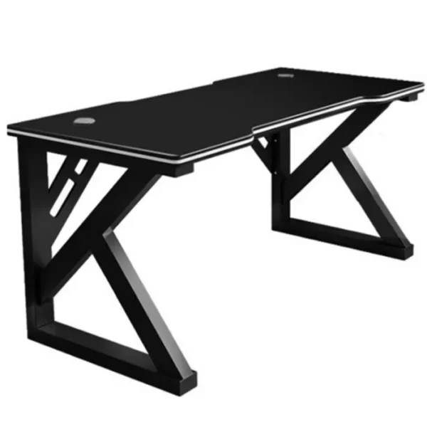 TechPro Ergonomic Gaming Computer Desk Carbon Steel Frame 100cm