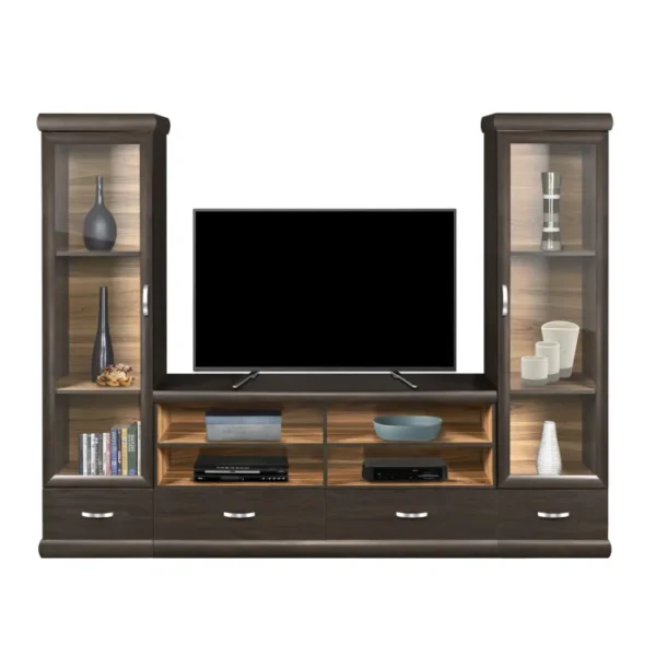 Kenya 3 Piece Wall Unit, Italian Walnut