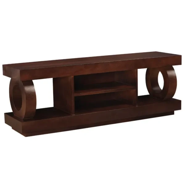 Knight Plasma Stand, Dark Mahogany