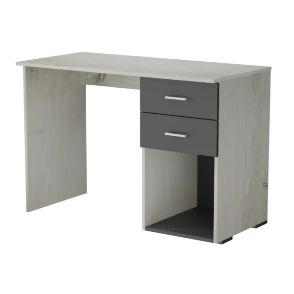 Steel & Rose Martin Desk Alabaster Oak Grey & Storm Grey