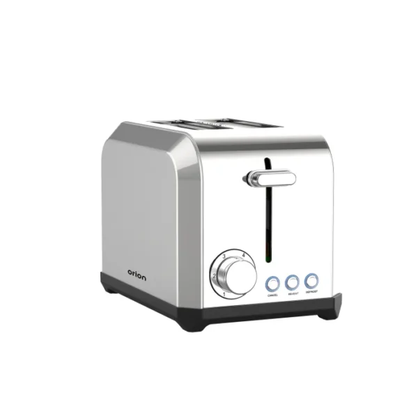 Orion Polished Stainless Steel 2 Slice Toaster