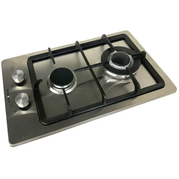 Elegance 2 Burner Gas Hob Stainless Steel HG012