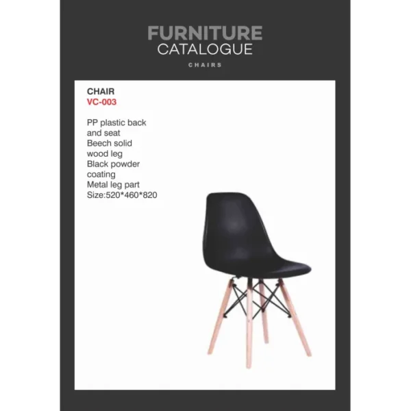 Vegas Style Mid Back Chair Black - Image 2